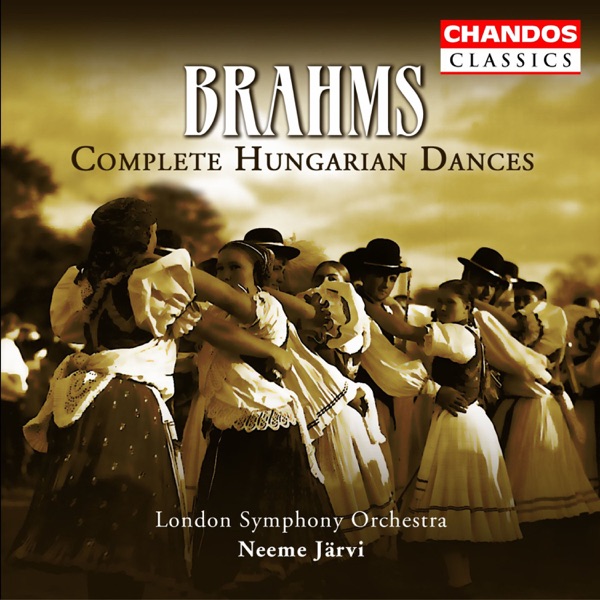 cover album art of Neeme Jarvi London Symphony Orchestra playing Brahms